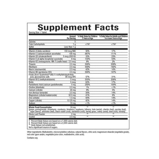BigFriends® Multivitaminico & Mineral Masticable– Baya de Selva 60 tab, Natural Factors