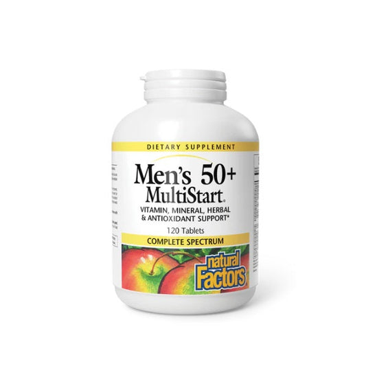MultiStart® Hombres 50+ 120 tab, Natural Factors