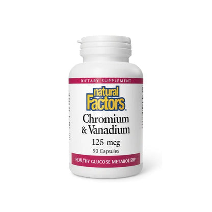 Cromo & Vanadio 100 mcg & 25 mcg 90 cap, Natural Factors