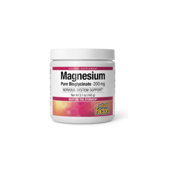 Bisglicinato de Magnesio 200 mg 5.1 oz, Natural Factors