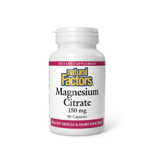 Citrato de Magnesio 150 mg 90 cap, Natural Factors