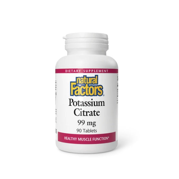 Citrato de Potasio 99 mg 90 tab, Natural Factors