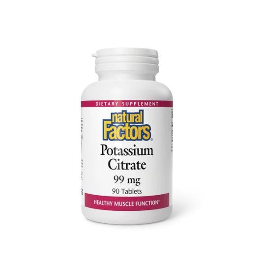 Citrato de Potasio 99 mg 90 tab, Natural Factors