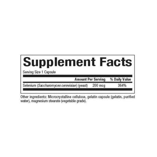 SelenoExcell® Selenio 200 mcg 90 cap, Natural Factors