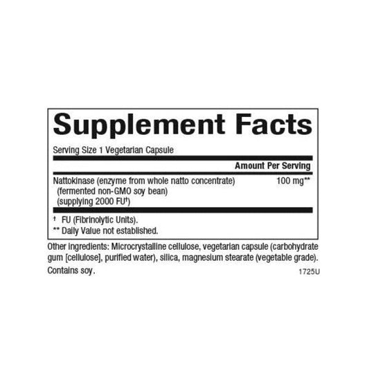 Nattoquinasa 100 mg 60 vcap, Natural Factors