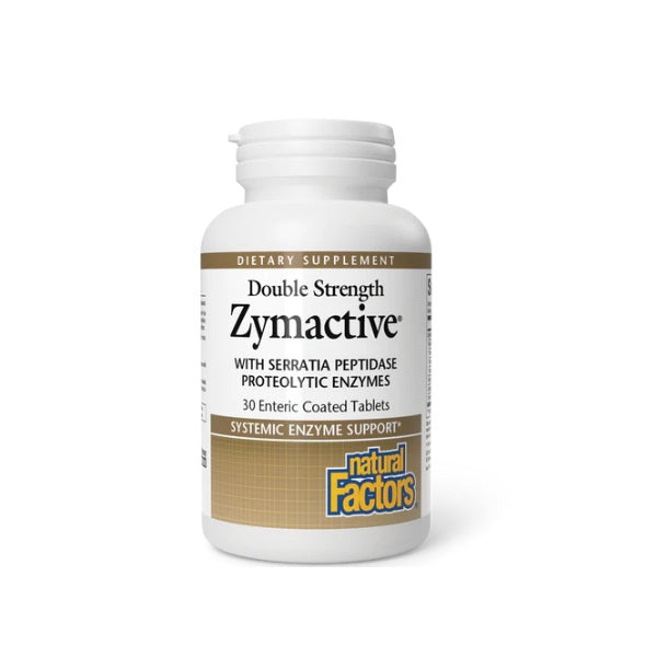 Double Strength Zymactive® Enzimas Proteolíticas Entéricas 30 tab, Natural Factors