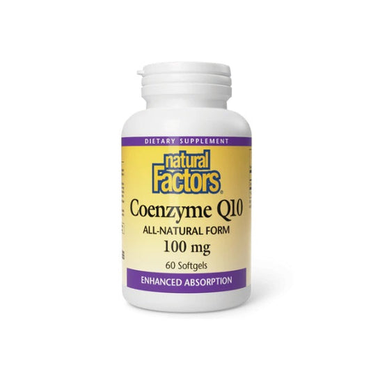 Coenzima Q10 100 mg En una Base de Aceite de Salvado de Arroz  30 sg, Natural Factors