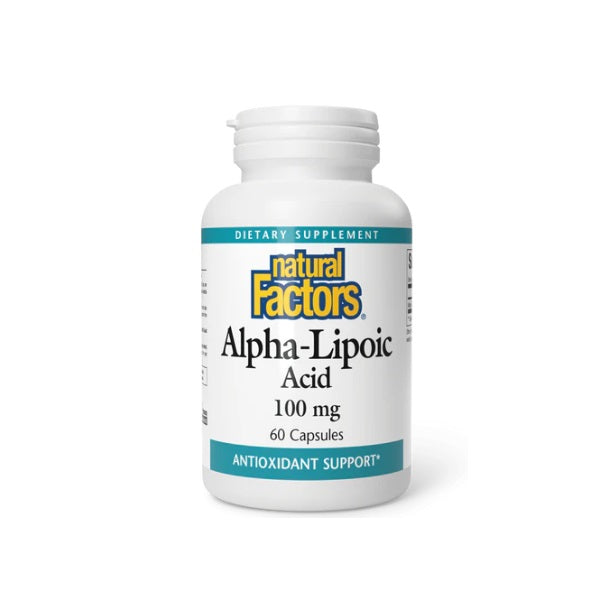 Ácido Alfa-Lipoico 100 mg 60 cap, Natural Factors