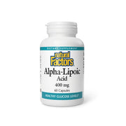 Ácido Alfa-Lipoico 400 mg 60 cap, Natural Factors