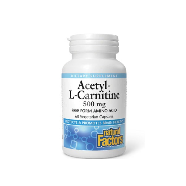 Acetil-L-Carnitina 500 mg 60 vcap, Natural Factors