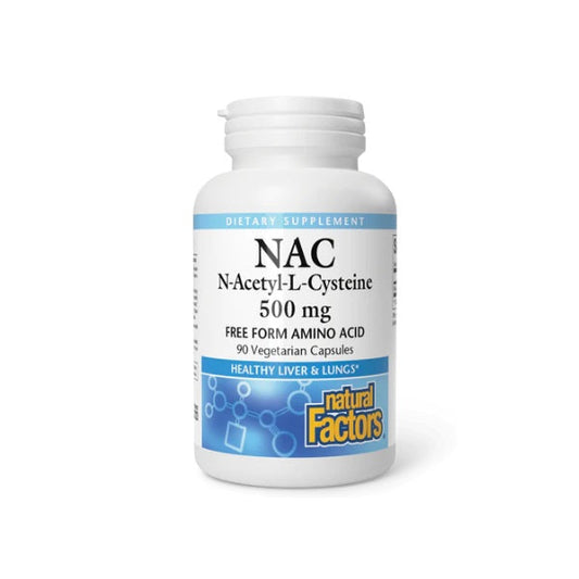 N-Acetil-L-Cisteína 500 mg 90 vcap, Natural Factors