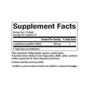 Matriz de Lipomicel de Glutatión 300 mg 60 sg, Natural Factors