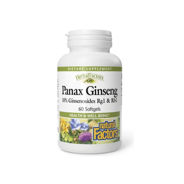 HerbalFactors® Panax Ginseng 60 sg, Natural Factors