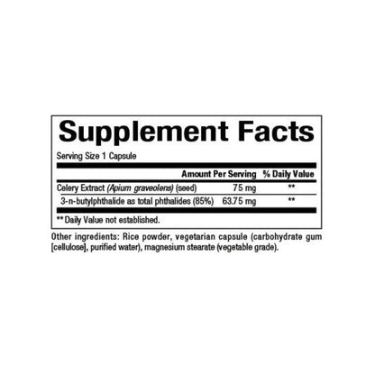 Extracto de Semilla de Apio 85% 3-n-Alholva 60 vcap, Natural Factors