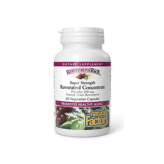 ResveratrolRich® Super Resistencia 500 mg 60 vcap, Natural Factors
