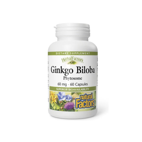 HerbalFactors® Ginkgo Biloba Fitosoma 60 mg 60 cap, Natural Factors