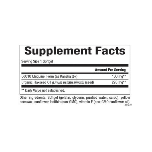 Ubiquinol Activo CoQ10 100 mg 30 sg, Natural Factors