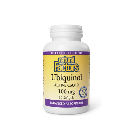 Ubiquinol Activo CoQ10 100 mg 30 sg, Natural Factors