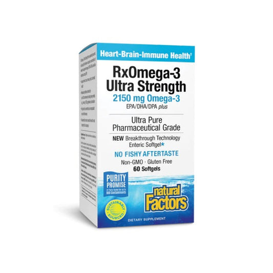RxOmega-3 Ultra Resistencia 2,150 mg EPA/DHA/DPA Enteripure® 60 sg, Natural Factors