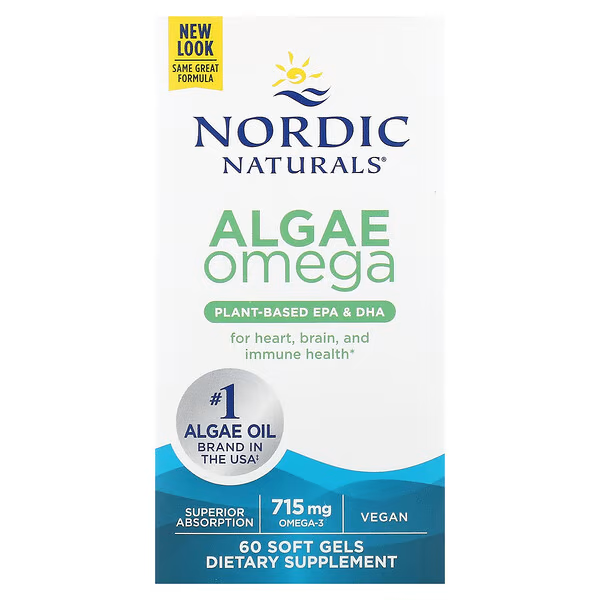 Algae Omega, 715 mg, 195mg EPA/390mg DHA (60 softgels)