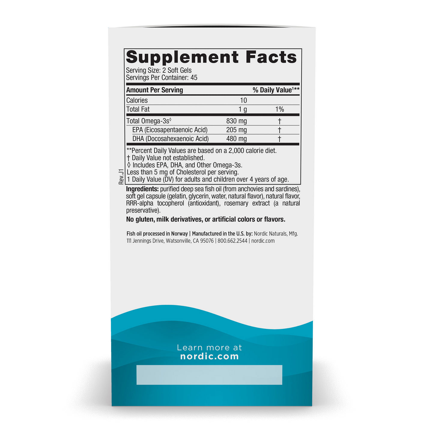DHA - 830mg - 90 Cápsulas Blandas