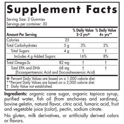 Nordic Omega 3 - 82mg - Mandarina - 60 Gomitas