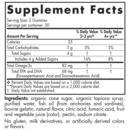 Nordic Omega 3 - 82mg - Mandarina - 60 Gomitas