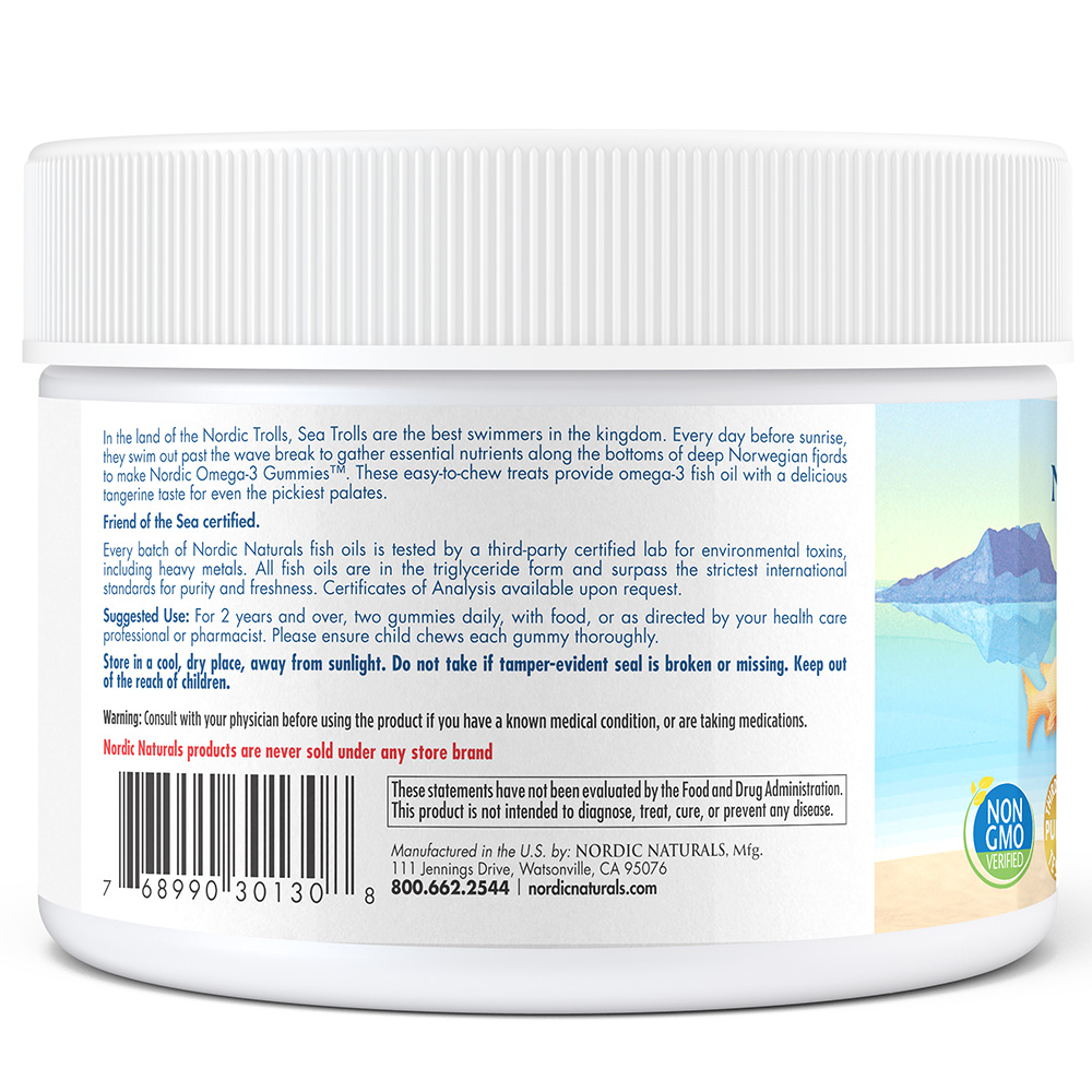 Nordic Omega 3 - 82mg - Mandarina - 60 Gomitas