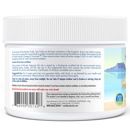 Nordic Omega 3 - 82mg - Mandarina - 60 Gomitas