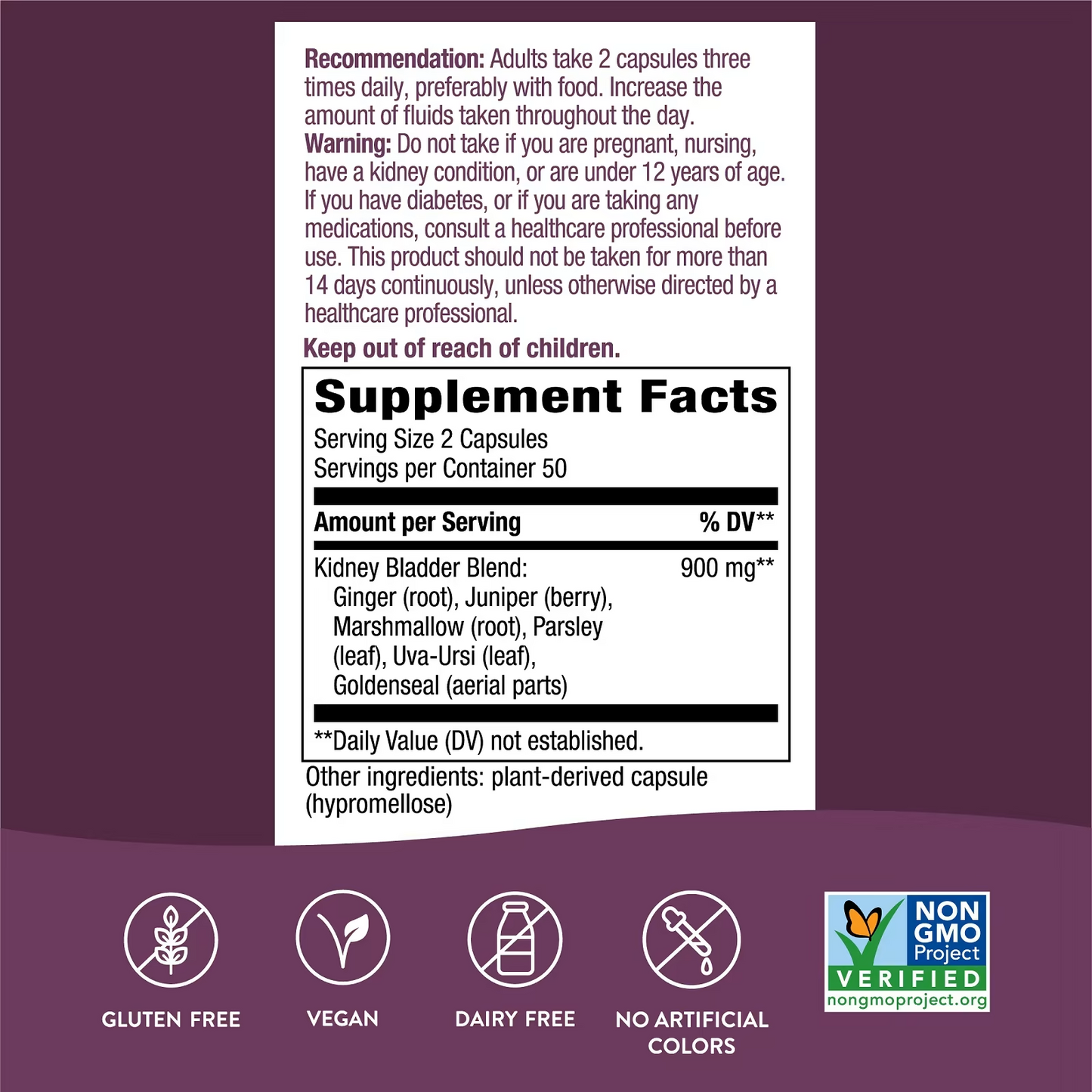 Kidney-Bladder 900 mg (100 veg caps), Nature's Way