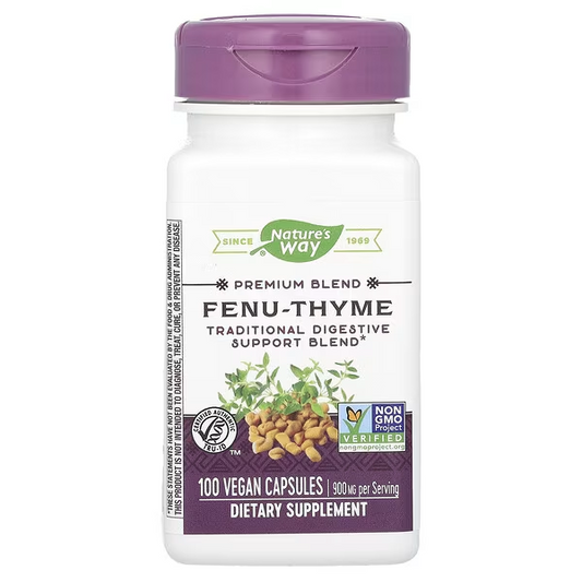Fenu-Thyme - Mezcla Premium - 900mg - 100 Cápsulas Veganas