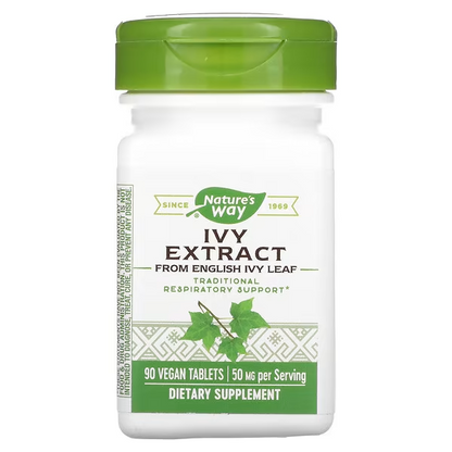 Hiedra Inglesa - Extracto - 50mg - 90 Tabletas Veganas