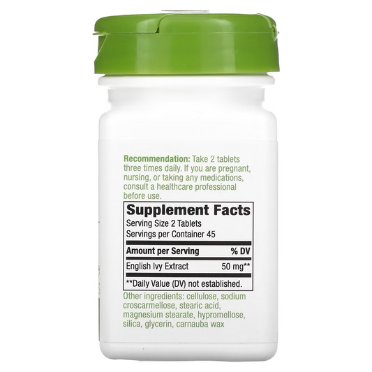 Hiedra Inglesa - Extracto - 50mg - 90 Tabletas Veganas