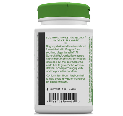 DGL - Extracto de Regaliz Desglicirricinado - 100 Tabletas Masticables