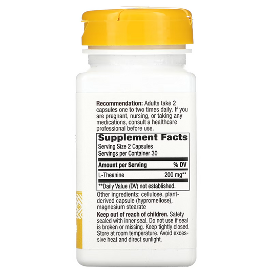 L-Teanina - 200mg - 60 Cápsulas Veganas