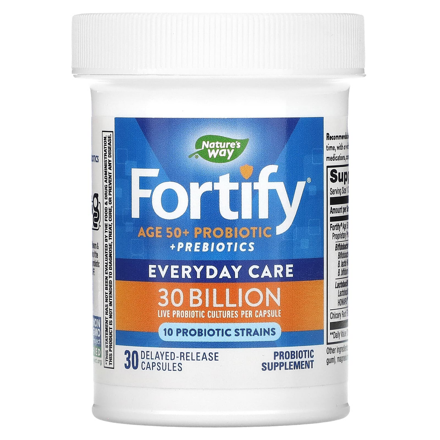 Fortify® 30 Billion Probiotico Diario Adultos 50+ (30 Caps), Nature's Way