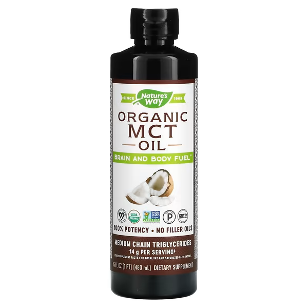 Aceite MCT Orgánico Líquido - 14g - 480ml