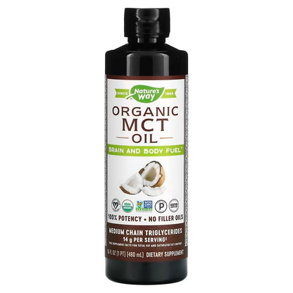 Aceite MCT Orgánico Líquido - 14g - 480ml