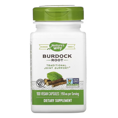 Bardana - Raíz - 950mg - 100 Cápsulas Veganas