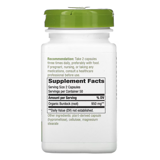 Bardana - Raíz - 950mg - 100 Cápsulas Veganas