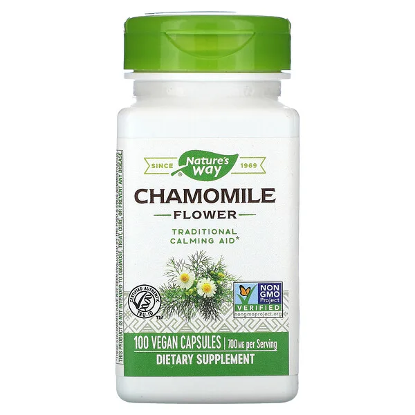 Manzanilla - Flor - 700mg - 100 Cápsulas Veganas