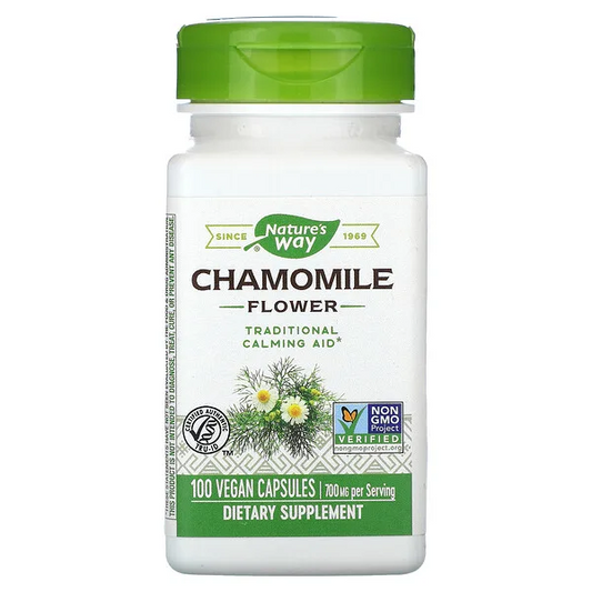 Manzanilla - Flor - 700mg - 100 Cápsulas Veganas