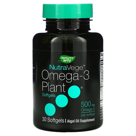 NutraVege - Omega-3 Vegetal - 500mg - 30 Cápsulas Blandas