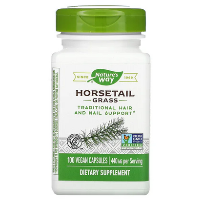 Cola de Caballo - Hierba - 440mg - 100 Cápsulas Veganas