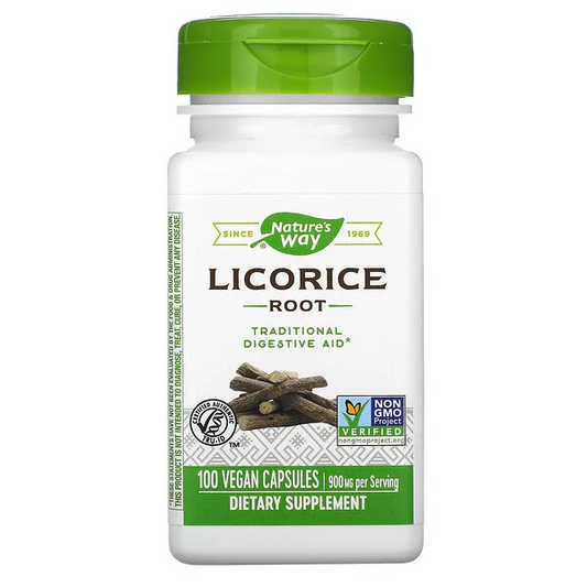 Regaliz - Raíz - 900mg - 100 Cápsulas Veganas