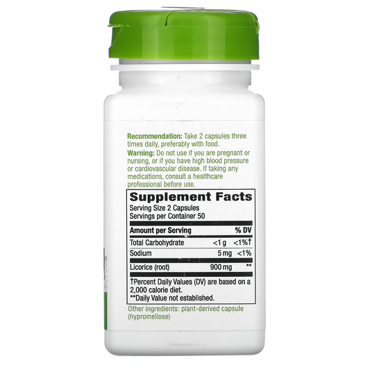 Regaliz - Raíz - 900mg - 100 Cápsulas Veganas