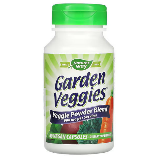 Garden Veggies - Mezcla de Vegetales en Polvo - 900mg - 60 Cápsulas Veganas