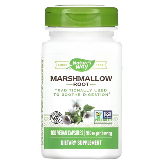 Malvavisco - Raíz - 960mg - 100 Cápsulas Veganas