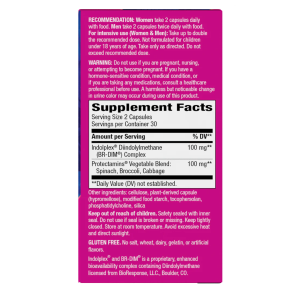 DIM-Plus - Metabolismo de Estrógenos - 60 Cápsulas Veganas