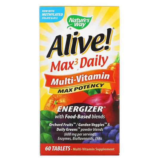 Max3 Potency - Multivitamínico - 60 Tabletas